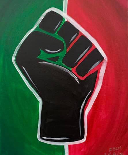 Red And Green Fist