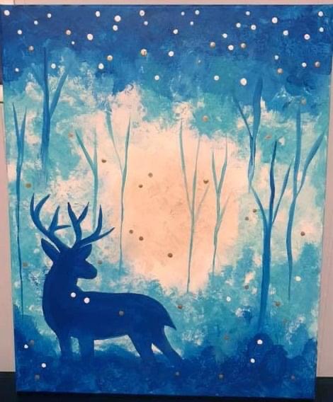 Winter Deer