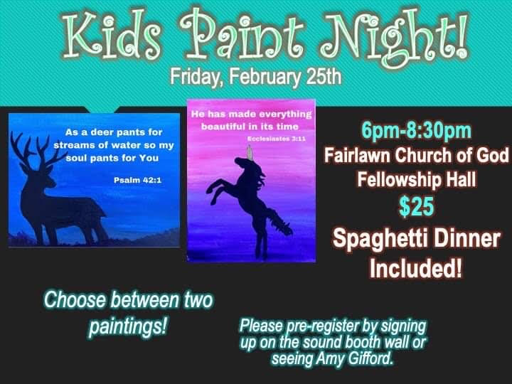 Kids Paint Night